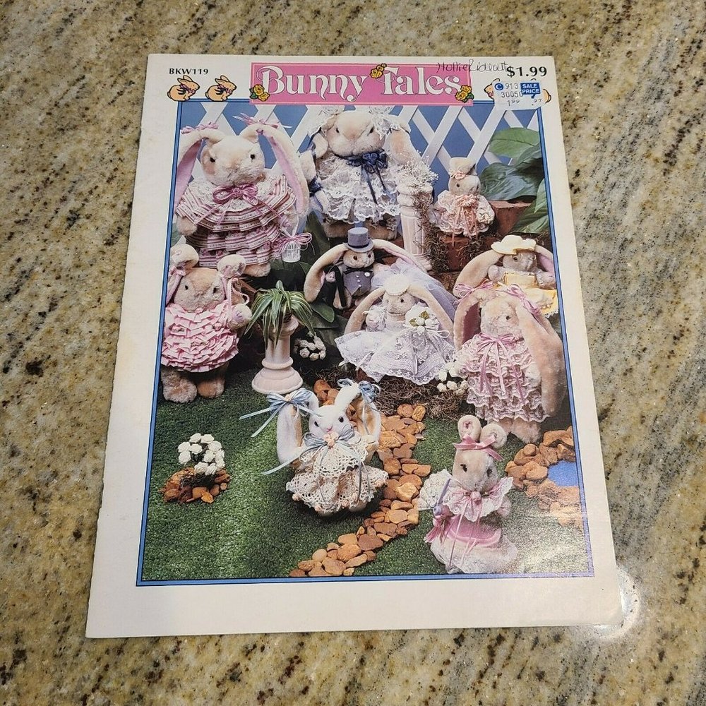 Bunny Tales- BKW119 - 20 Designs. Rabbit Plush Stuffed Animal Outfit Pattern